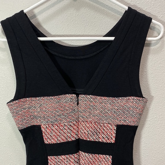Anthropologie YOANA BARASCHI Colorblock Tweed Pencil Dress - Picture 6 of 11